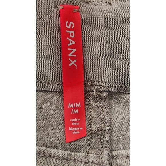 SPANX Stretch‎ Twill High Rise Ankle Skinny Cargo Pants Olive Green NWOT Medium - Picture 4 of 12